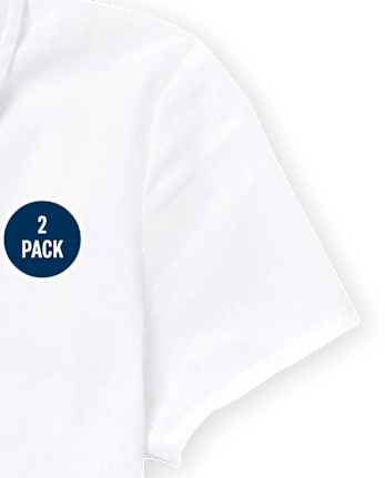 Girls Uniform Button Up Shirt 2-Pack