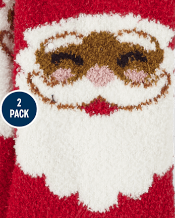 Bébé Et tout-petit Famille assorti Santa Cozy Chaussettes 2-Pack