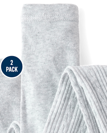 Girls Cable Knit Tights 2-Pack