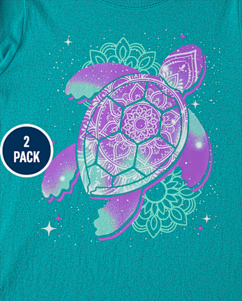 Girls Animal Graphic Tee 2-Pack