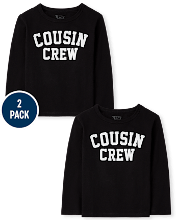 Baby And Toddler Boys Cousin Crew Graphic Tee 2-Pack - MULTI CLR