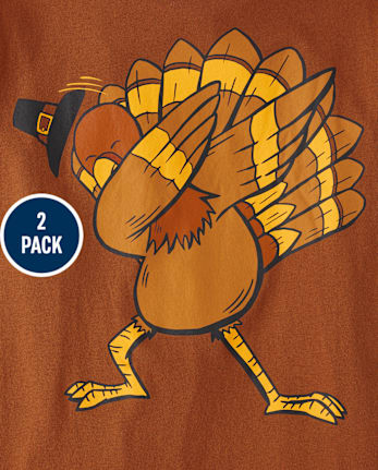 Boys Thanksgiving Graphic Tee 2-Pack