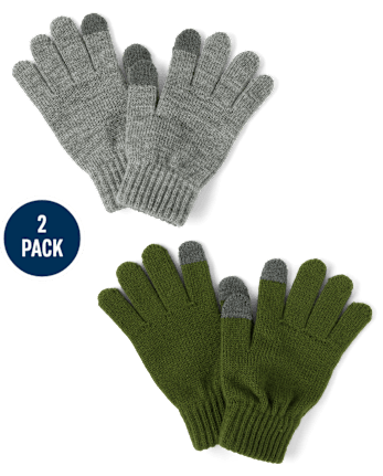 Guantes para mensajes de texto unisex para niños, paquete de 2