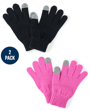 Guantes para mensajes de texto unisex para niños, paquete de 2