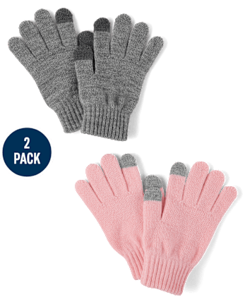 Guantes para mensajes de texto unisex para niños, paquete de 2