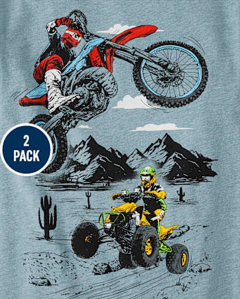 Boys Vehicle Graphic Tee 2-Pack