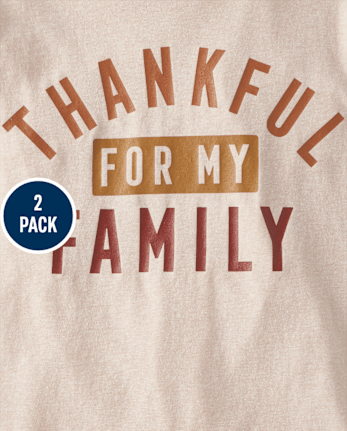 Boys Thanksgiving Graphic Tee 2-Pack