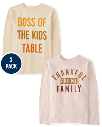 Boys Thanksgiving Graphic Tee 2-Pack