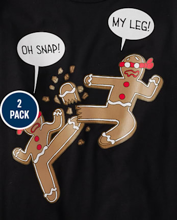 Boys Christmas Graphic Tee 2-Pack