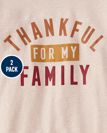 Baby And Toddler Boys Thanksgiving Graphic Tee 2-Pack
