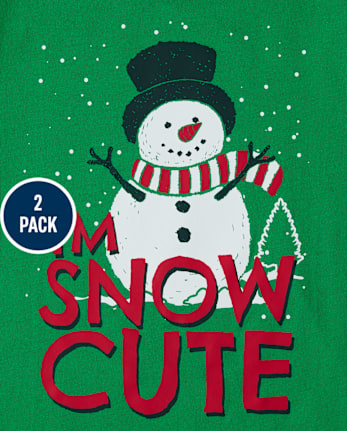 Baby And Toddler Boys Christmas Graphic Tee 2-Pack - MULTI CLR