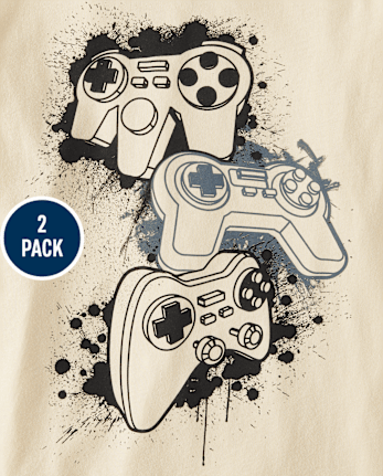 Boys Gamer Dino Graphic Tee 2-Pack