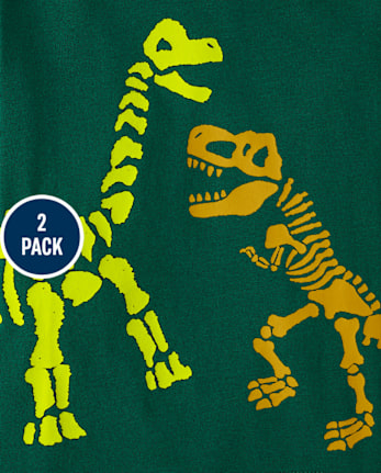 Baby And Toddler Boys Dino Graphic Tee 2-Pack
