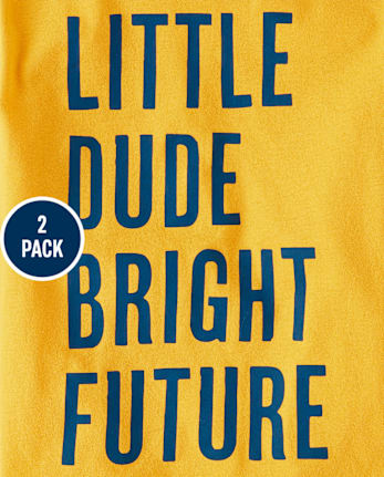 Baby And Toddler Boys Bright Future Graphic Tee 2-Pack