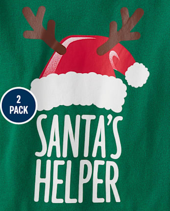 Baby And Toddler Boys Christmas Graphic Tee 2-Pack - MULTI CLR
