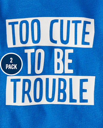 Baby And Toddler Boys Humor Graphic Tee 2-Pack