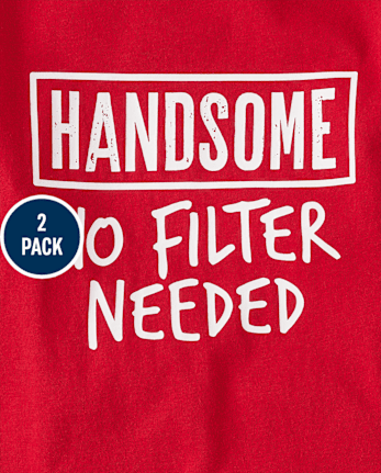 Baby And Toddler Boys Humor Graphic Tee 2-Pack