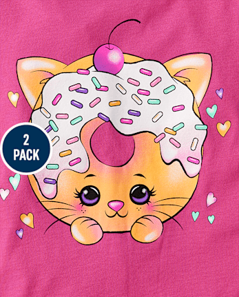 Girls Dessert Graphic Tee 2-Pack