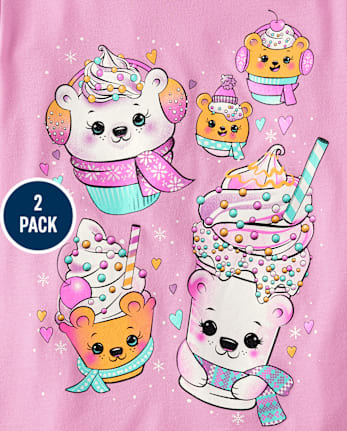 Girls Dessert Graphic Tee 2-Pack