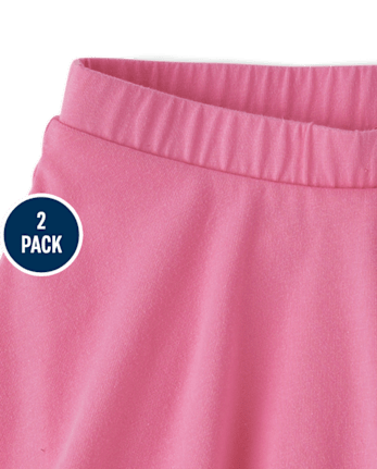 Toddler Girls Rainbow Tie Dye Skort 2-Pack