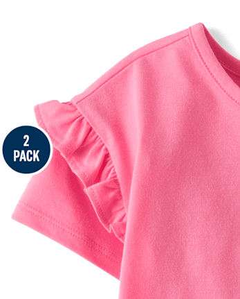 Toddler Girls Print Cross Back Top 2-Pack