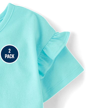 Toddler Girls Print Cross Back Top 2-Pack
