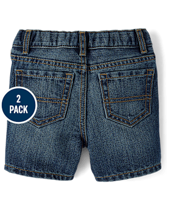 Lot de 2 shorts en jean pour bébés et tout-petits garçons