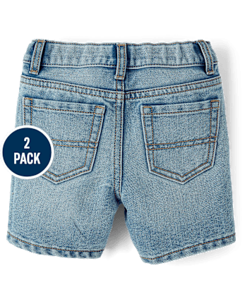Lot de 2 shorts en jean pour bébés et tout-petits garçons