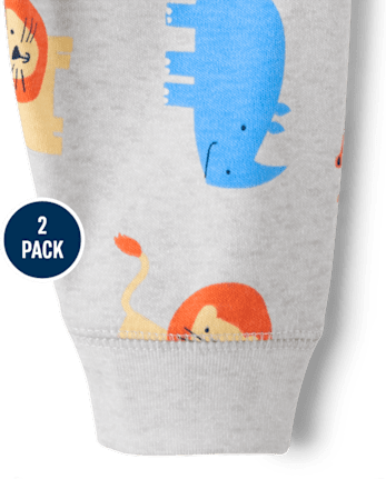 Baby Boys Animal Pants 2-Pack