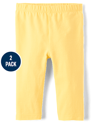 Baby Girls Sun Ruffle Leggings 2-Pack