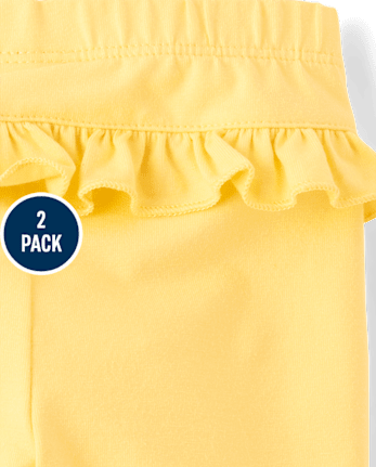 Baby Girls Sun Ruffle Leggings 2-Pack