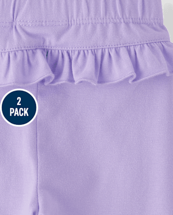 Leggings à volants papillon pour bébés filles (lot de 2)