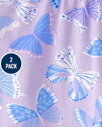Leggings à volants papillon pour bébés filles (lot de 2)