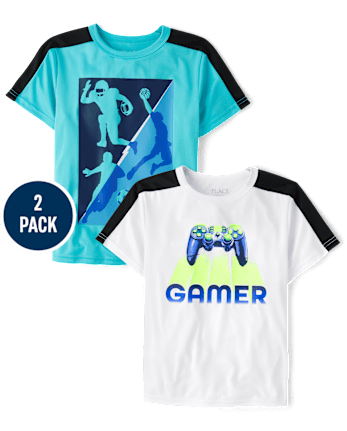 Boys Gamer Performance Top 2-Pack
