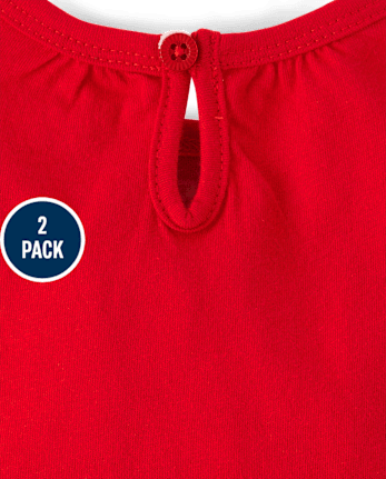 Baby Girls Strawberry Romper 2-Pack