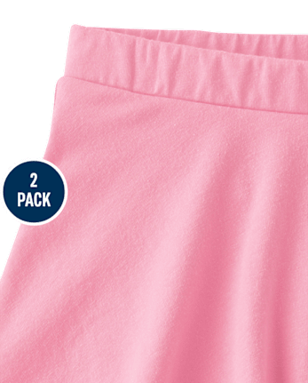 Lot de 2 jupes-shorts imprimées pour petites filles