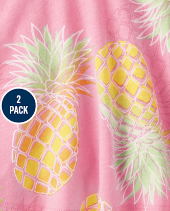 Lot de 2 jupes-shorts imprimées pour petites filles