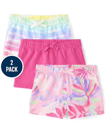 Girls Tropical Shorts 3-Pack