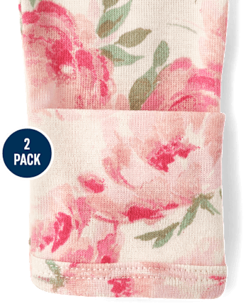 Baby Girls Floral Sleeper Gown 2-Pack
