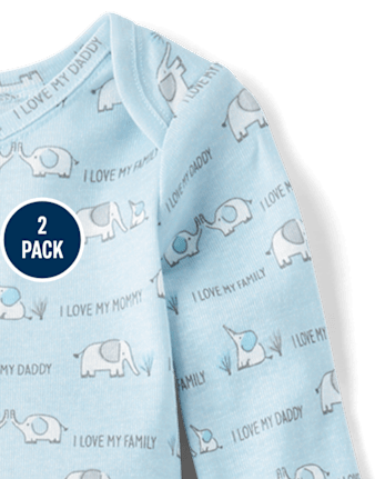Pyjama rayé pour bébé garçon (lot de 2)