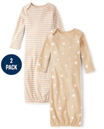 Baby Star Sleeper Gown 2-Pack