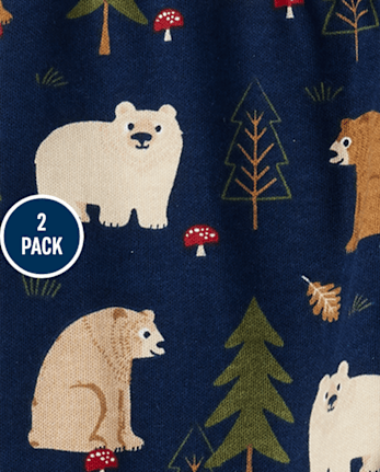 Baby Boys Bear Pants 2-Pack
