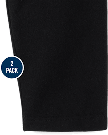 Lot de 2 leggings tutu léopard pour bébé fille