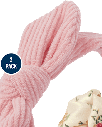 Girls Floral Headband 2-Pack