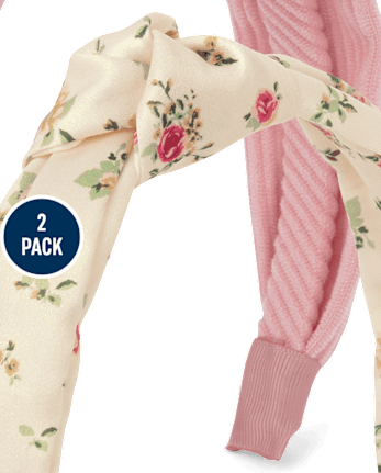 Girls Floral Headband 2-Pack