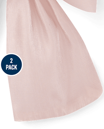 Girls Shimmer Rhinestone Bow Hair Clip 2-Pack