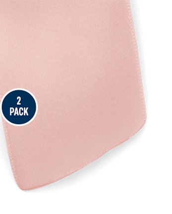 Girls Satin Rosette Bow Hair Clip 2-Pack