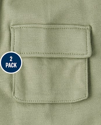 Baby Boys Cargo Jogger Pants 2-Pack