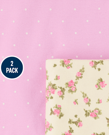 Baby Girls Floral Swaddle Blanket 2-Pack