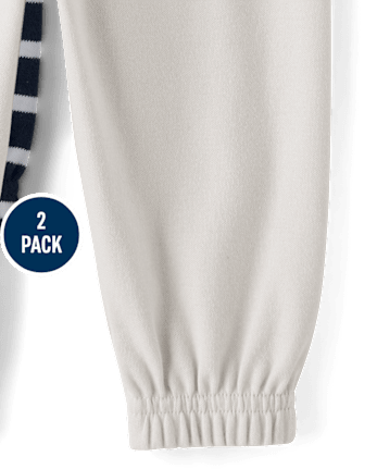 Baby Boys Striped Jogger Pants 2-Pack